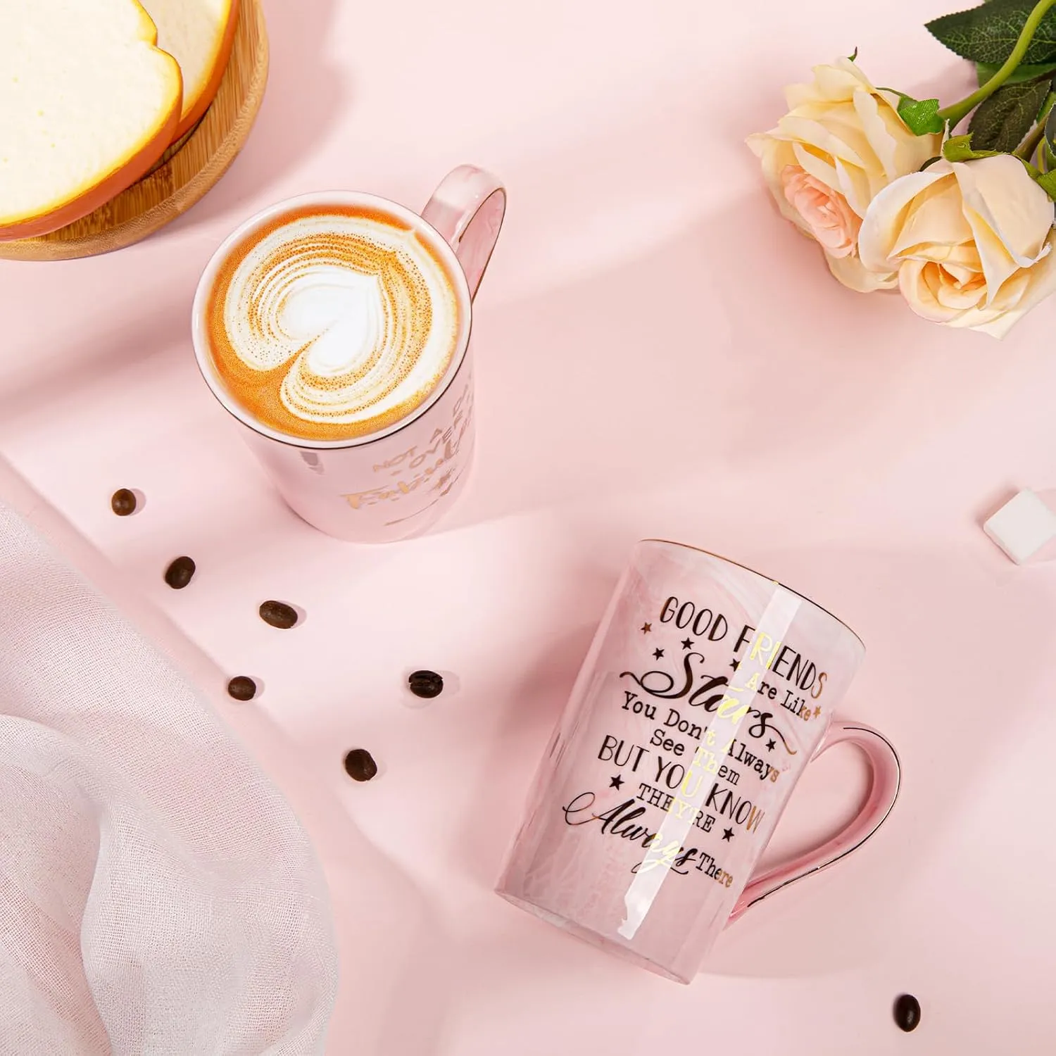 Marble Ceramic Friendship Coffee Mug Gift For Birthday