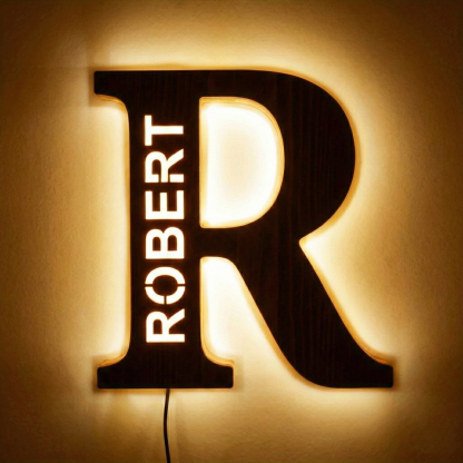 Custom Personalized LED Alphabet Letter Night Light