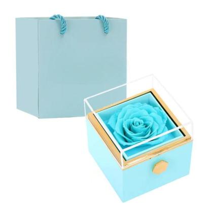 Locked Keepsake Flower Box Necklace-Flower Teddy Bear