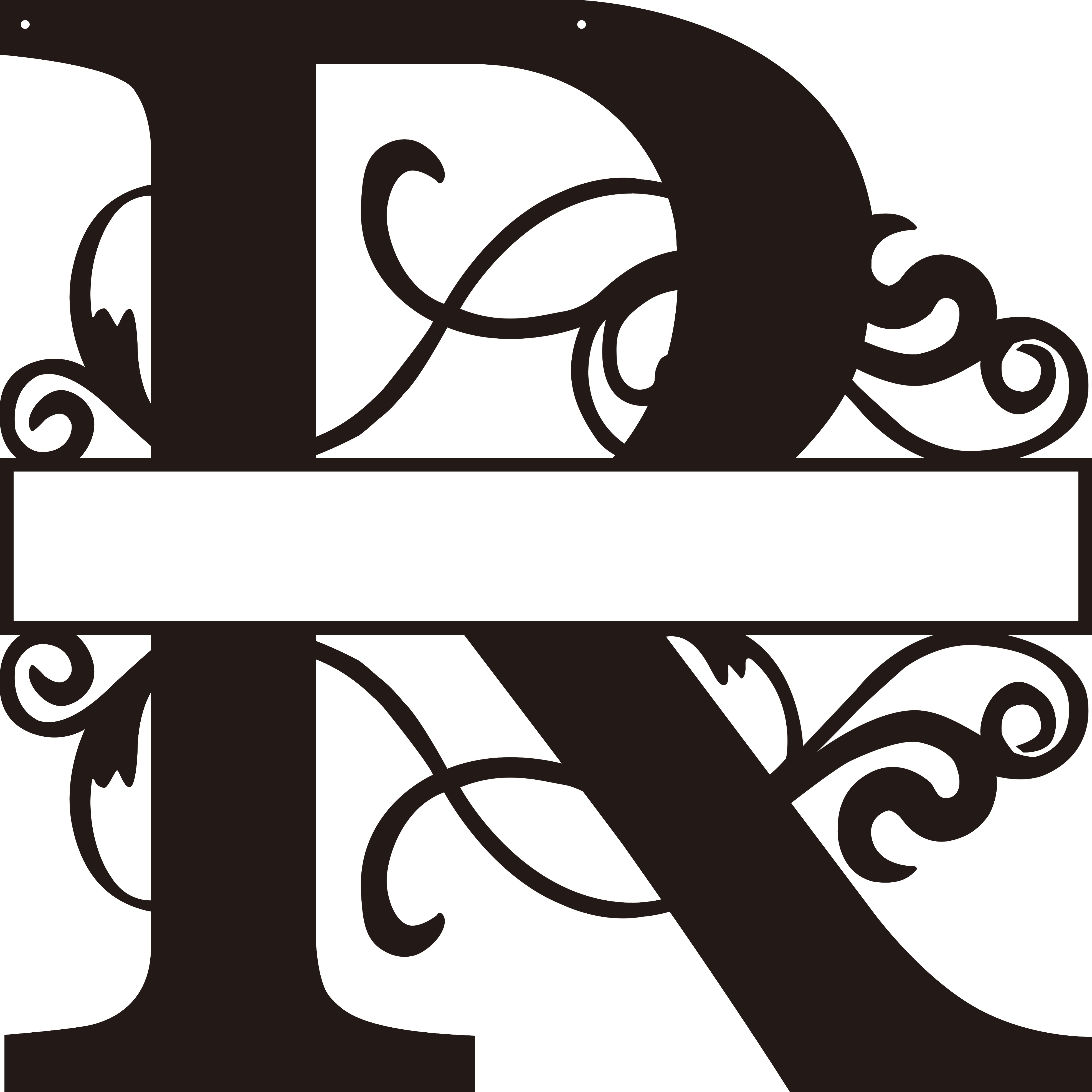 Personalized Split Letter Craft Sign For Home