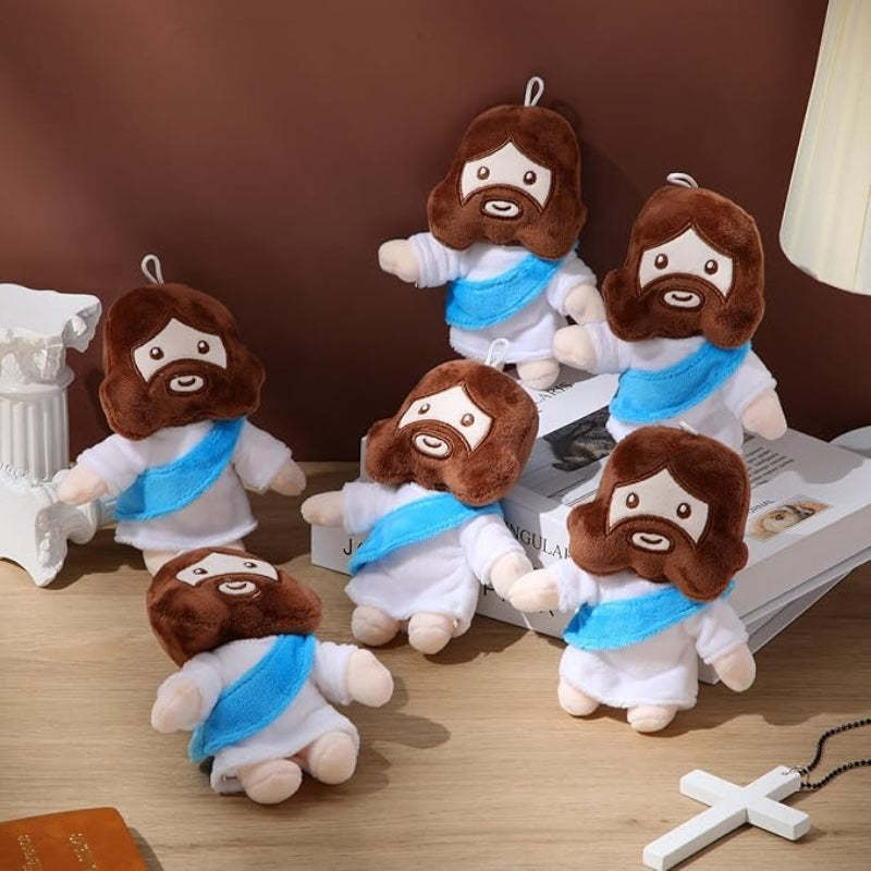 6 Pieces My Friends Jesus Plush Toys - Versatile Gift-Flower Teddy Bear