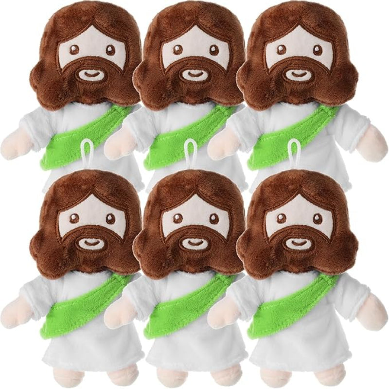 6 Pieces My Friends Jesus Plush Toys - Versatile Gift-Flower Teddy Bear
