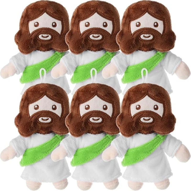 6 Pieces My Friends Jesus Plush Toys - Versatile Gift-Flower Teddy Bear