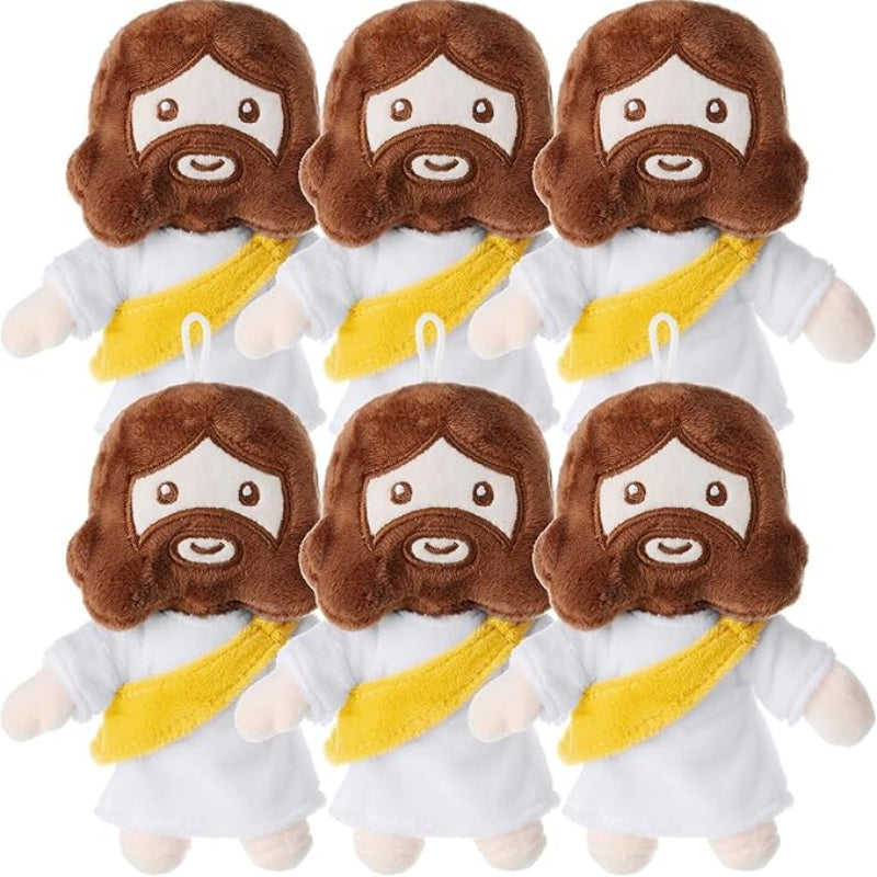 6 Pieces My Friends Jesus Plush Toys - Versatile Gift-Flower Teddy Bear