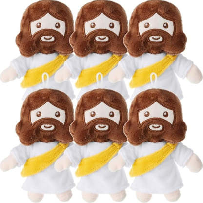 6 Pieces My Friends Jesus Plush Toys - Versatile Gift-Flower Teddy Bear