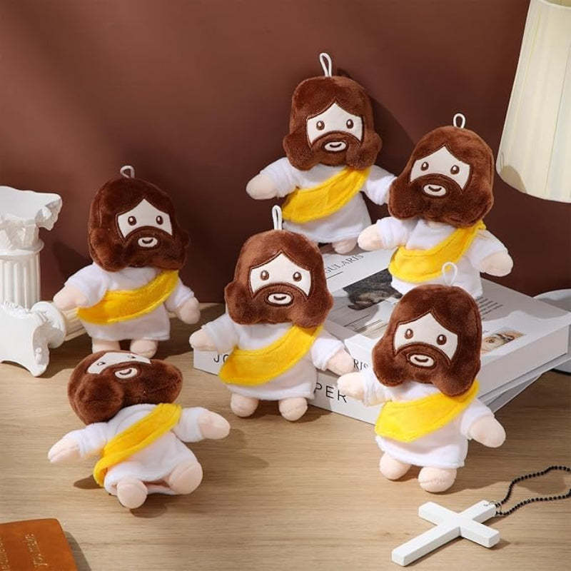 6 Pieces My Friends Jesus Plush Toys - Versatile Gift-Flower Teddy Bear
