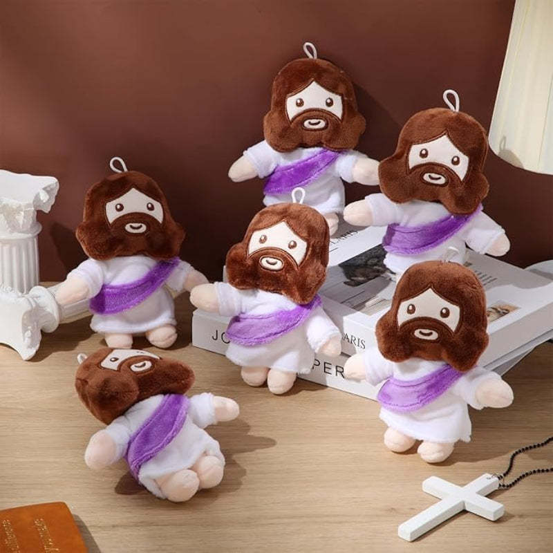 6 Pieces My Friends Jesus Plush Toys - Versatile Gift-Flower Teddy Bear
