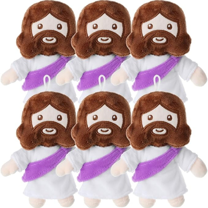 6 Pieces My Friends Jesus Plush Toys - Versatile Gift-Flower Teddy Bear
