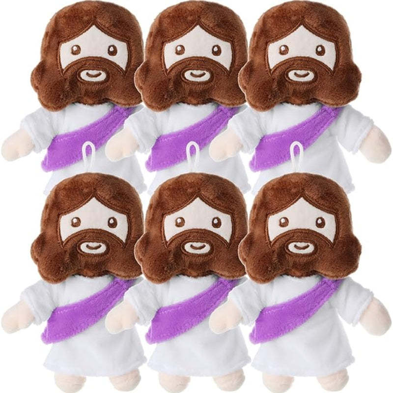 6 Pieces My Friends Jesus Plush Toys - Versatile Gift-Flower Teddy Bear