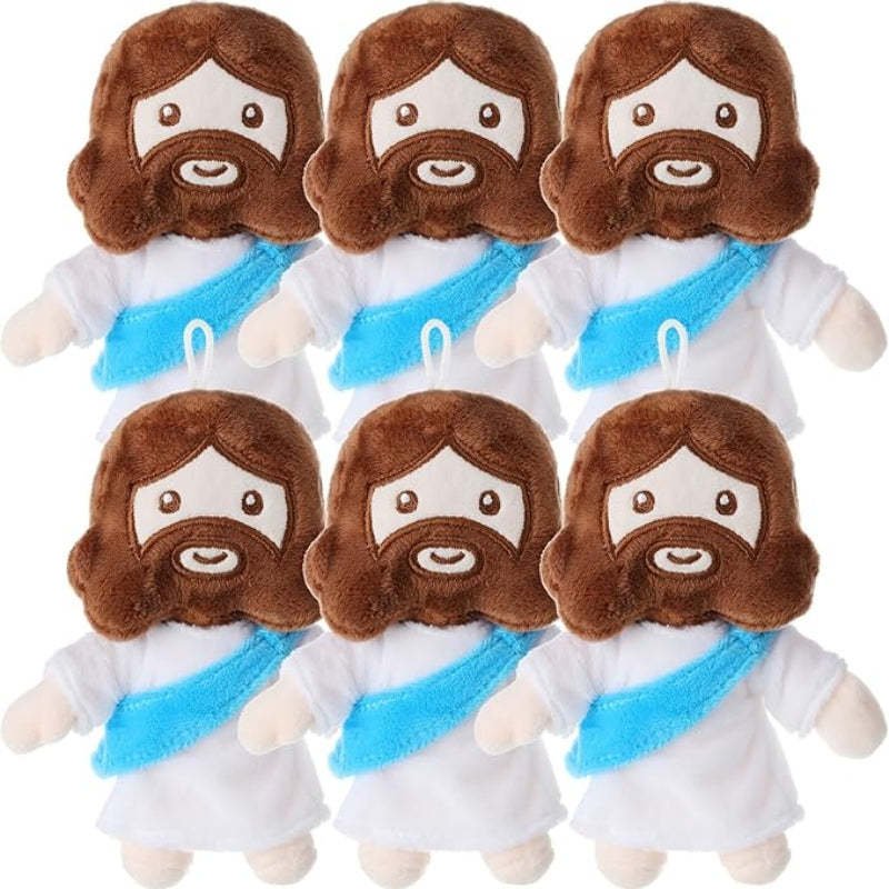 6 Pieces My Friends Jesus Plush Toys - Versatile Gift-Flower Teddy Bear