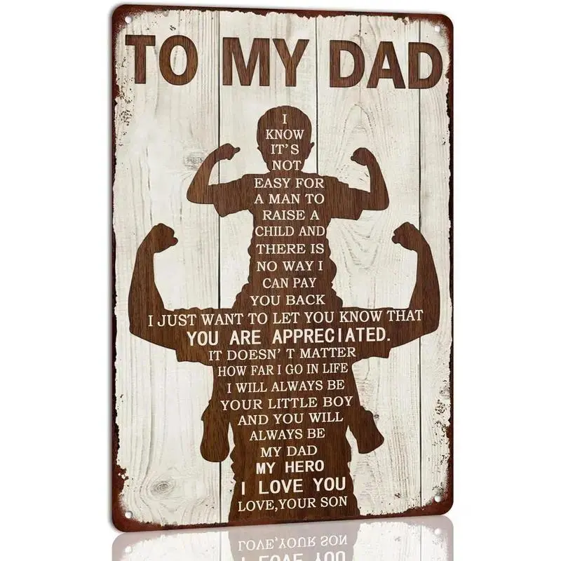 Retro Home Wall Decor Gift For Dad