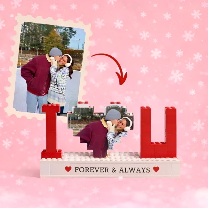 Personalized Brick Puzzle Photo Display Set