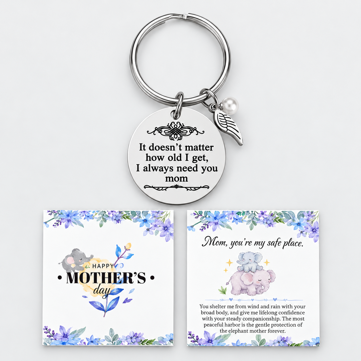 Keychain With Greetings For Mom