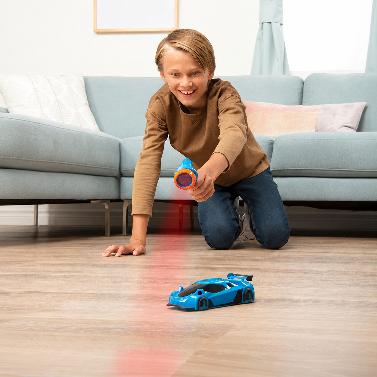 Wall Climbing Remote Control RC Car With Laser Guided Steering