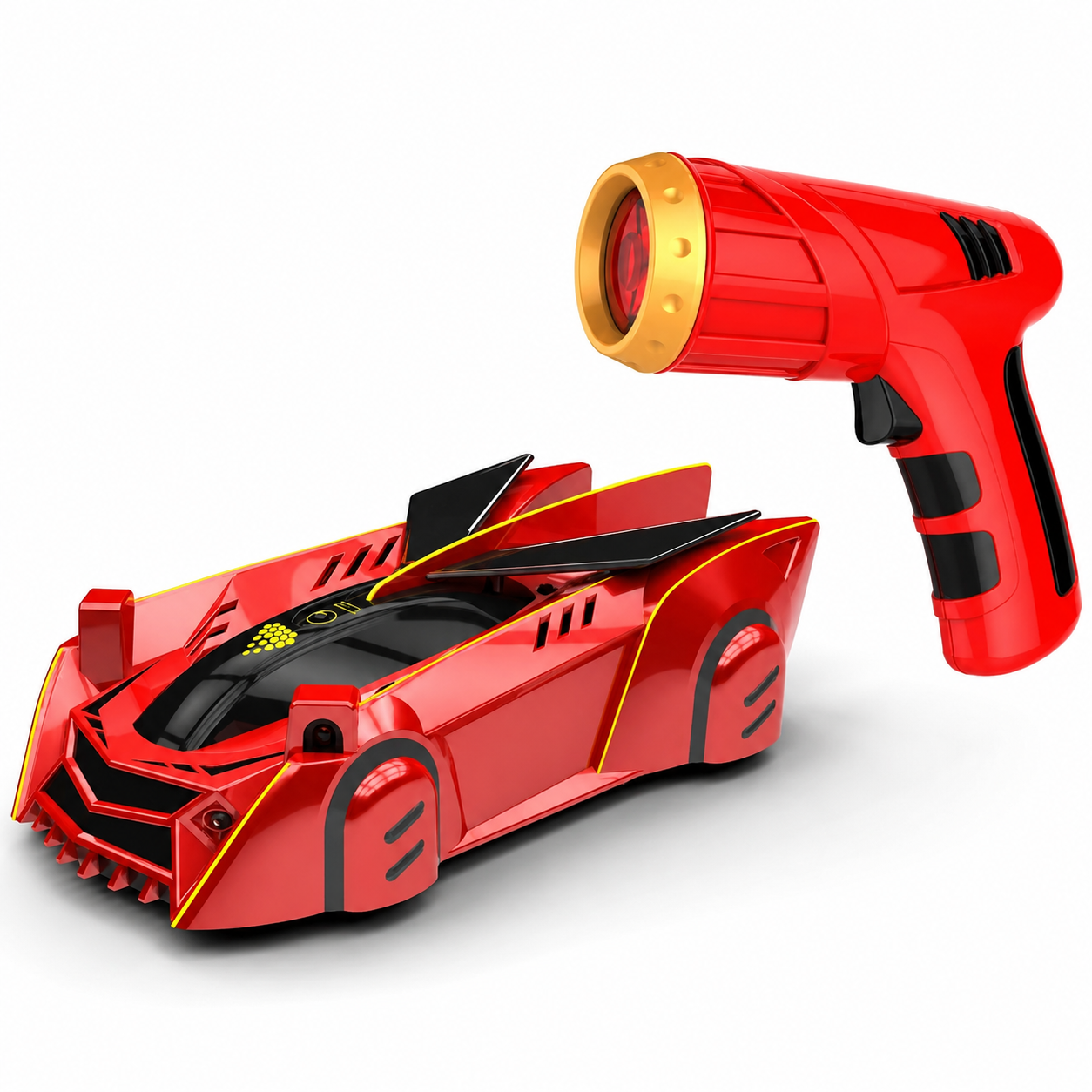 Wall Climbing Remote Control RC Car With Laser Guided Steering