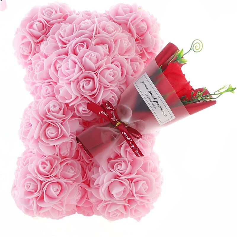 Rose Teddy Bear With Mini Bouquet Gift