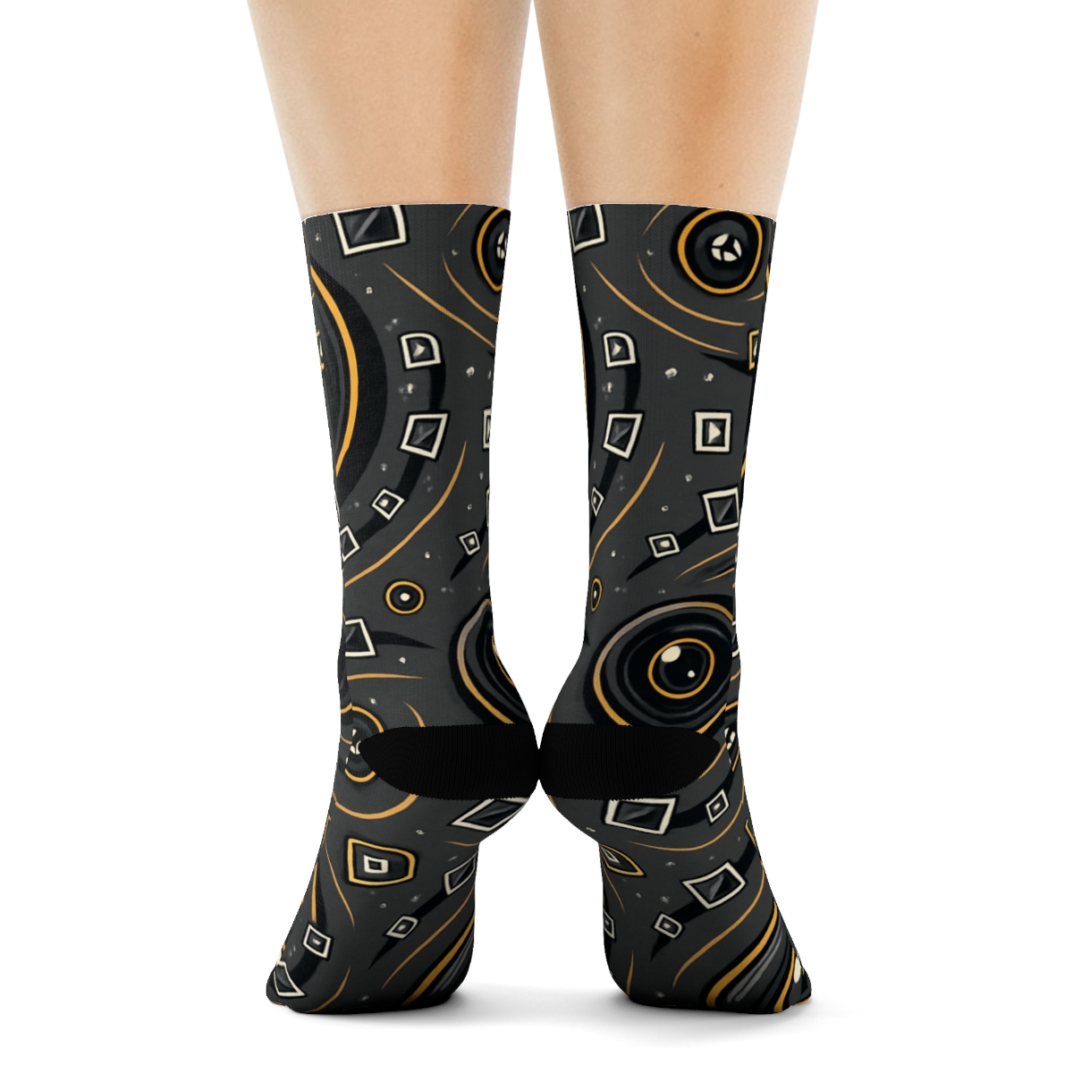 Cosmic Lens Spiral For Night Sky Photographer designer printed crew socks