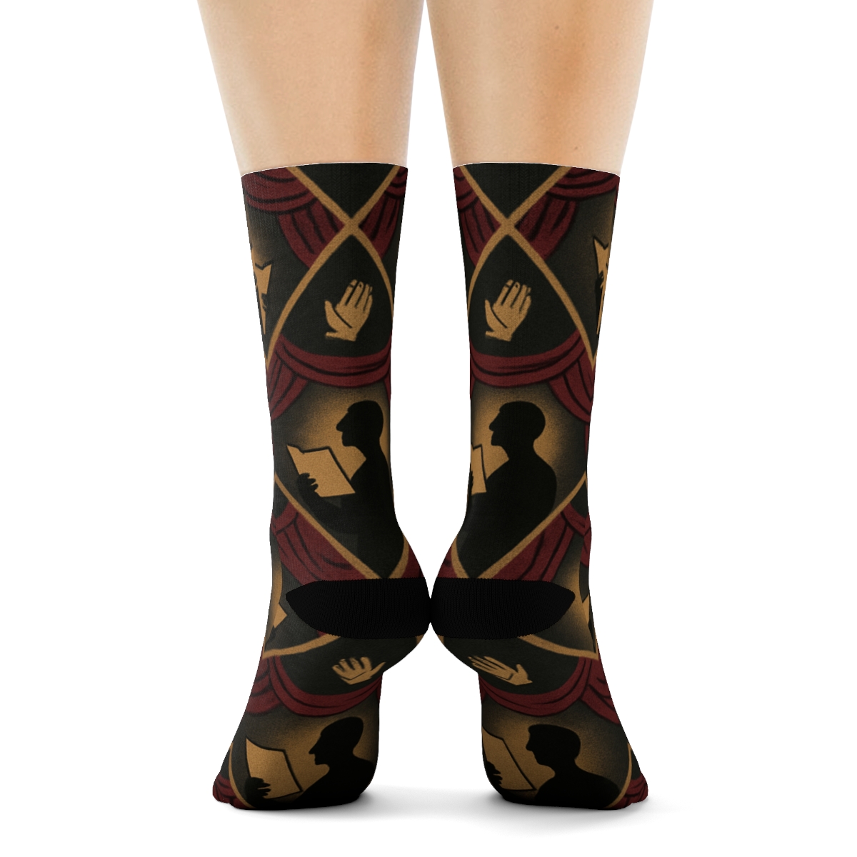 Curtain Lattice Actor Parade premium sports crew socks