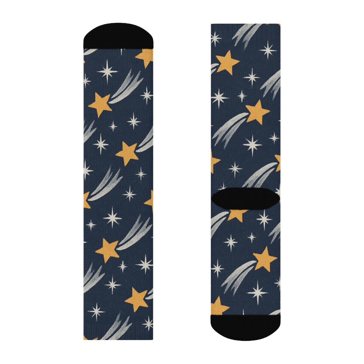 Comet Tail Array With Star Of Bethlehem Motifs personalized crew socks