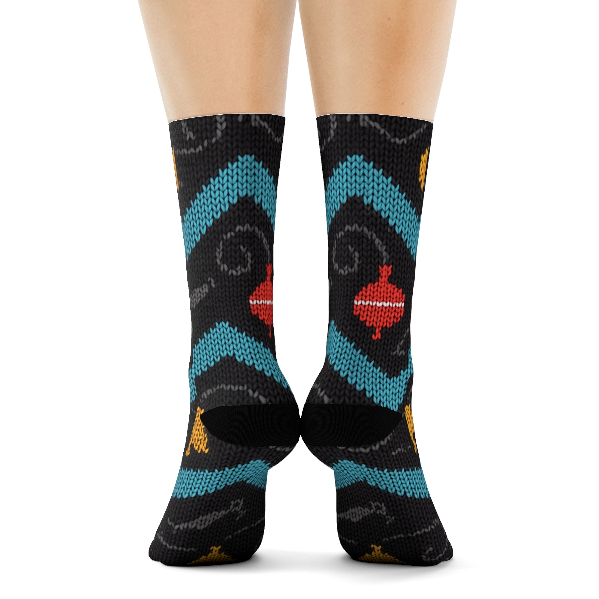 Fisher-Knitted Bobber Chevron premium sports crew socks
