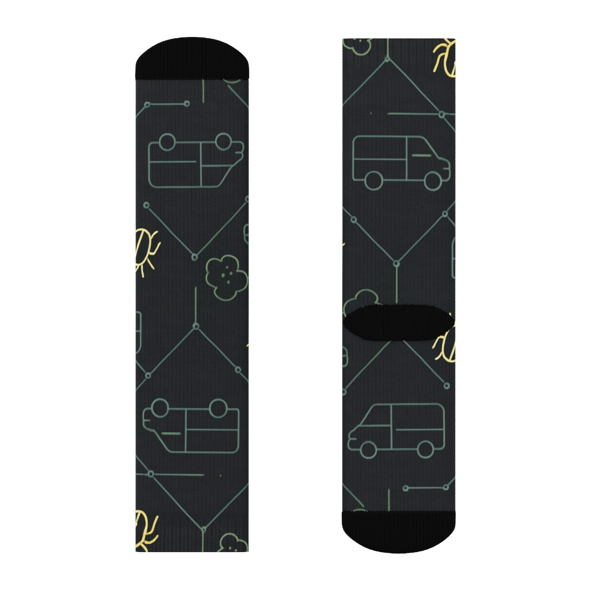 Service Constellation Pattern Pest Control Technician custom crew socks