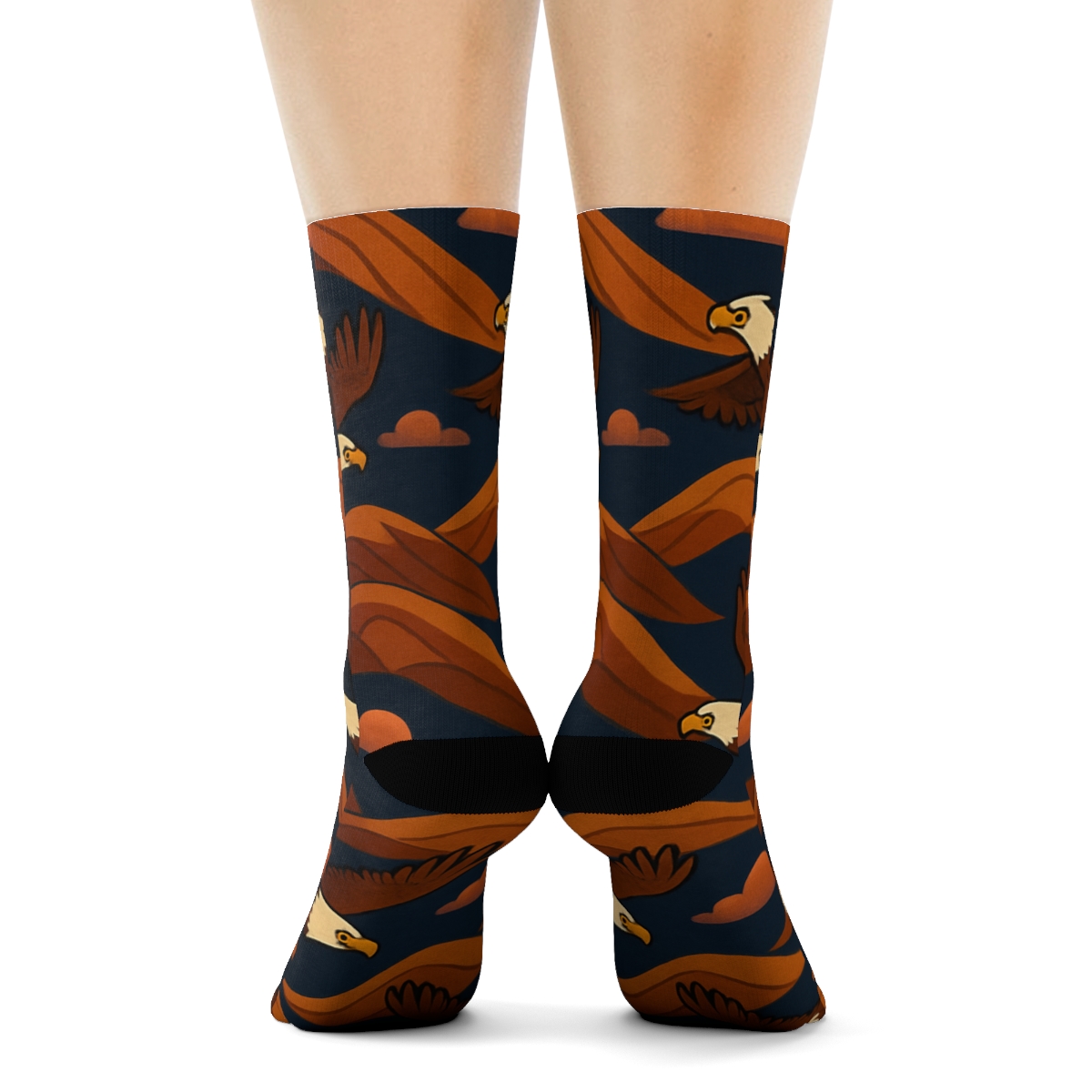 Mountain Thermals Pattern Eagle soft everyday crew socks