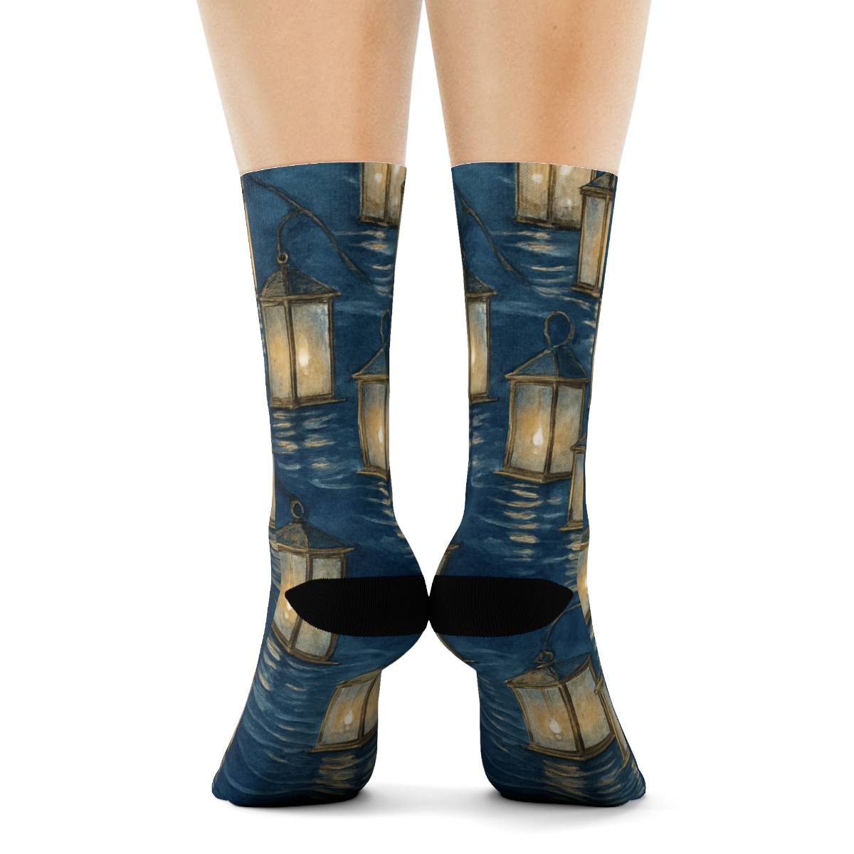 Lantern Garden Tessellation stylish athletic crew socks