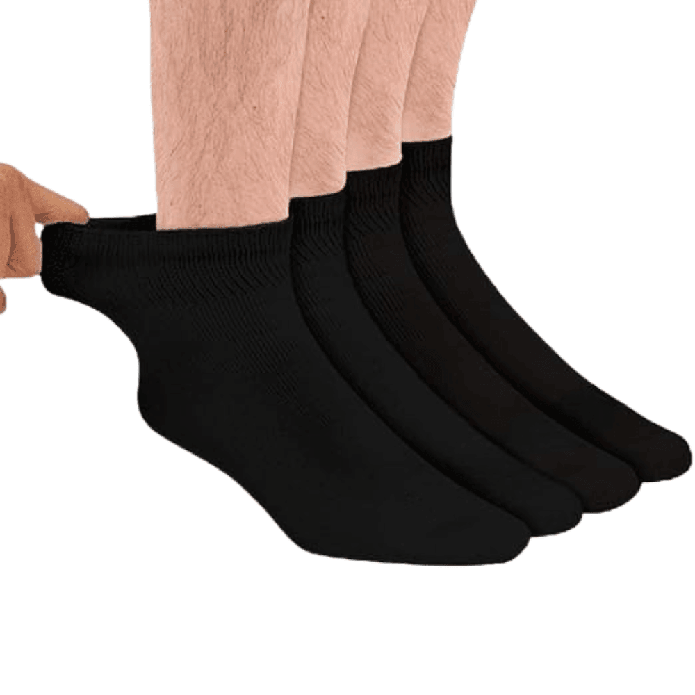 4 Pairs Crew Ankle Socks