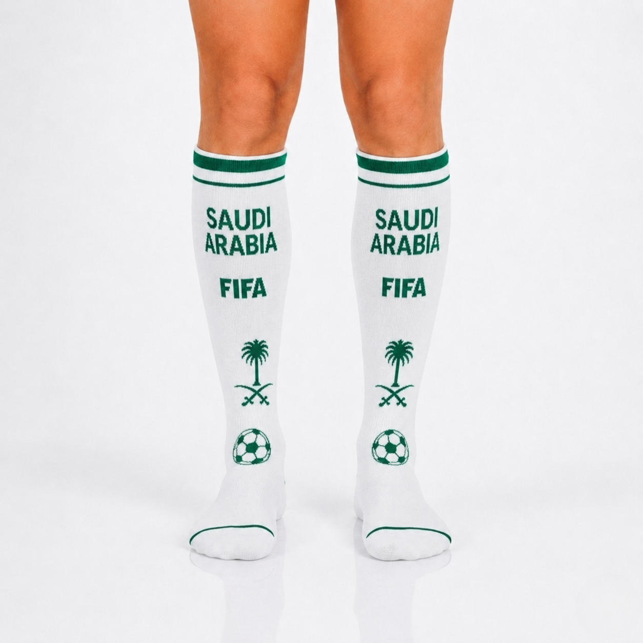 Unisex FIFA 2026 Saudi Arabia Soccer Fan Sports Themed Socks