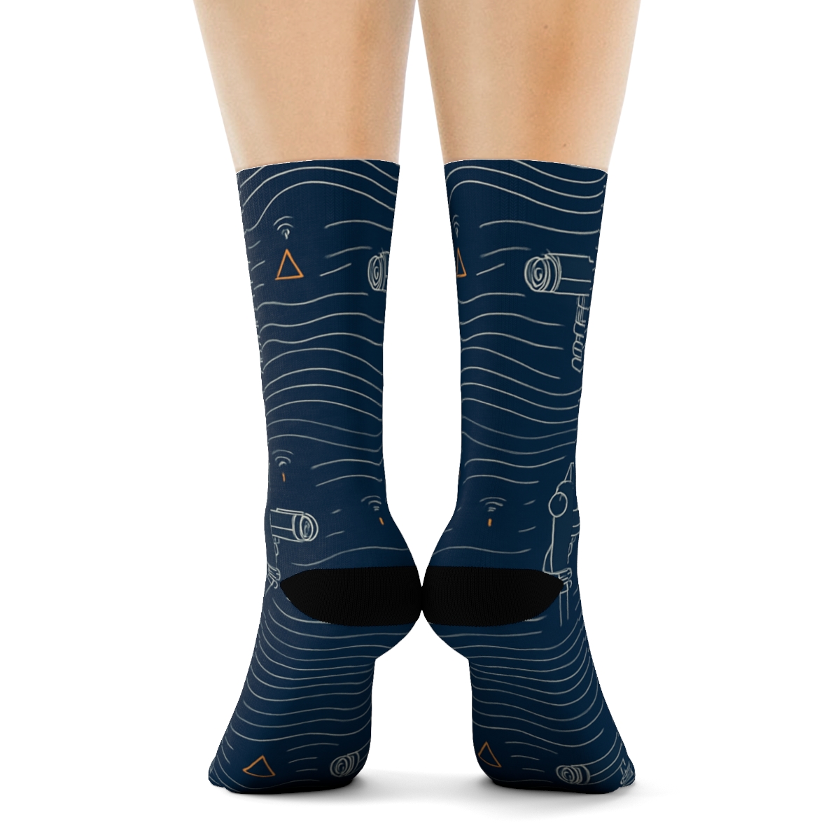 Blueprint Bands With Surveyor Contour Rhythm premium sports crew socks