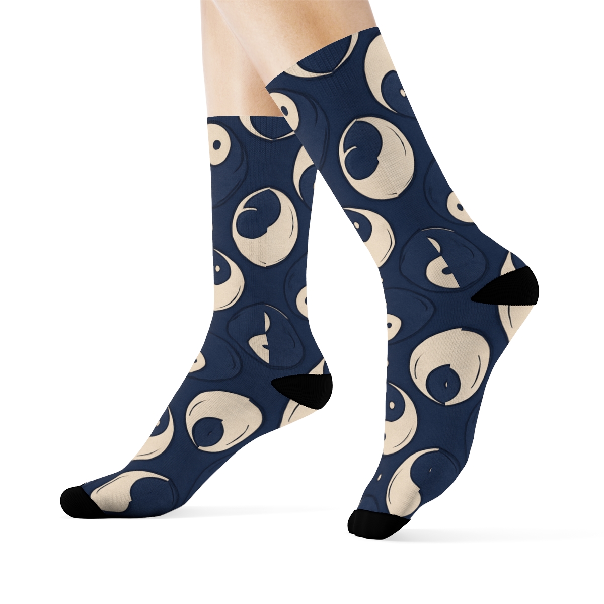 Indigo Koi Duality Ring Tessellation custom crew socks