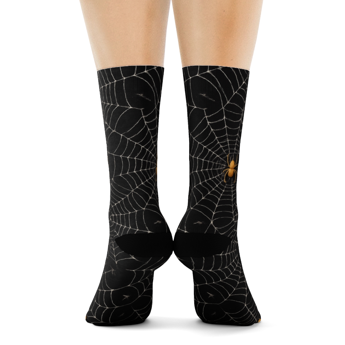 Spider Lattice Webscape Wrap Pattern stylish athletic crew socks
