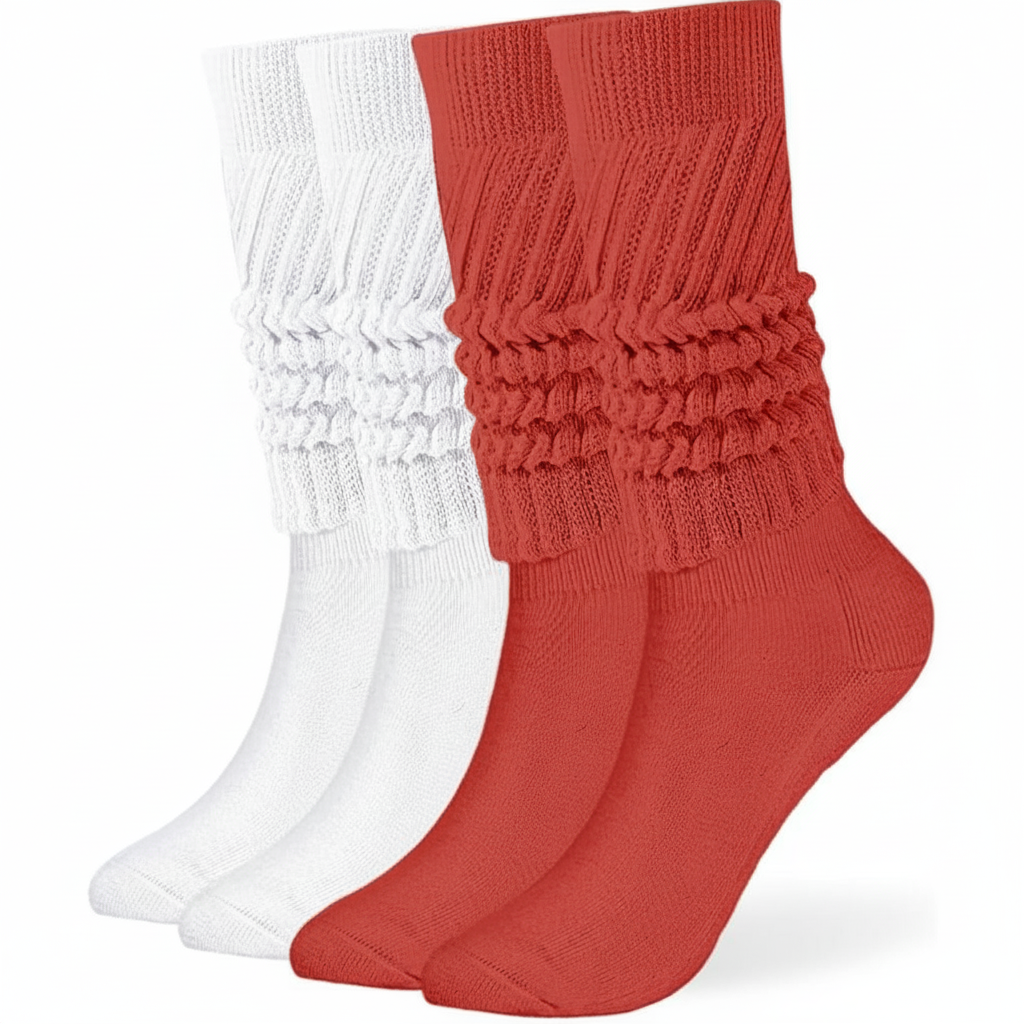 Slouch Socks for Women with Extra Long Knit Design