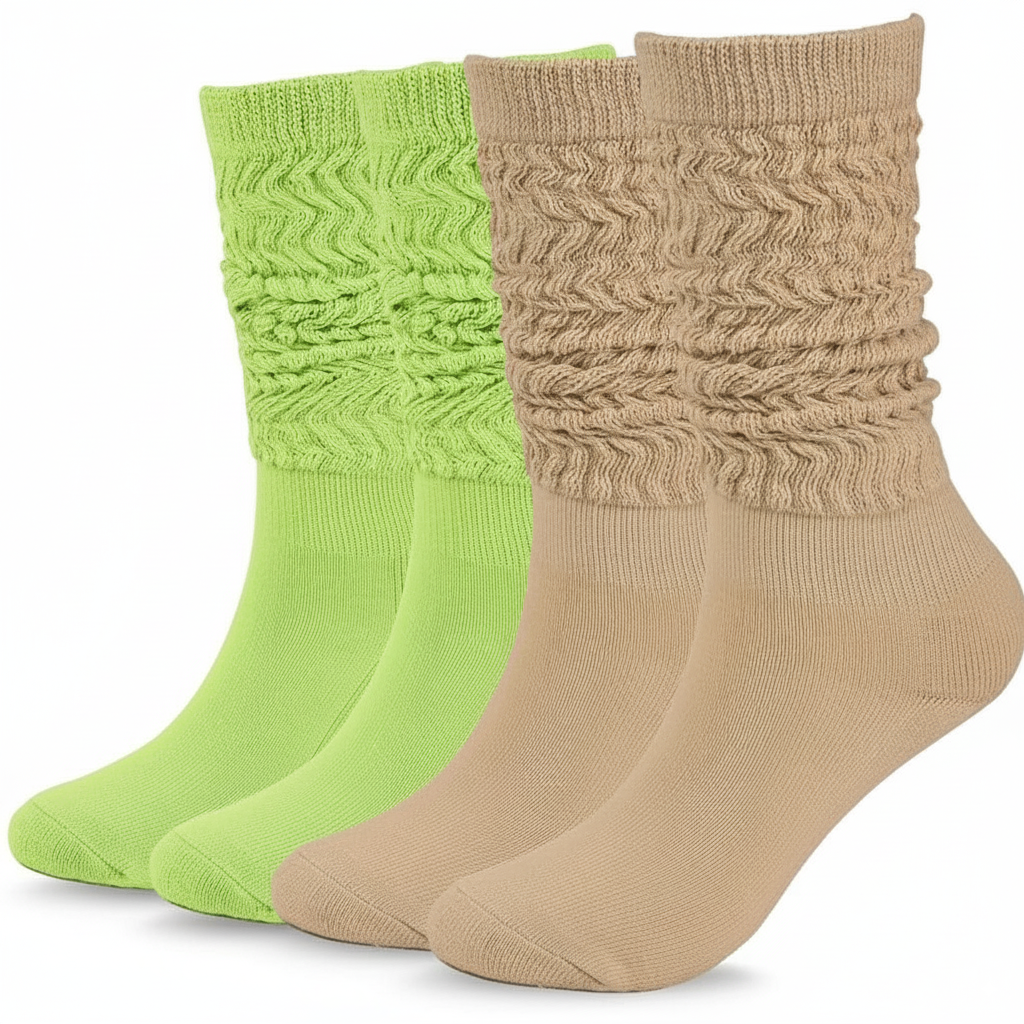 Slouch Socks for Women with Extra Long Knit Design