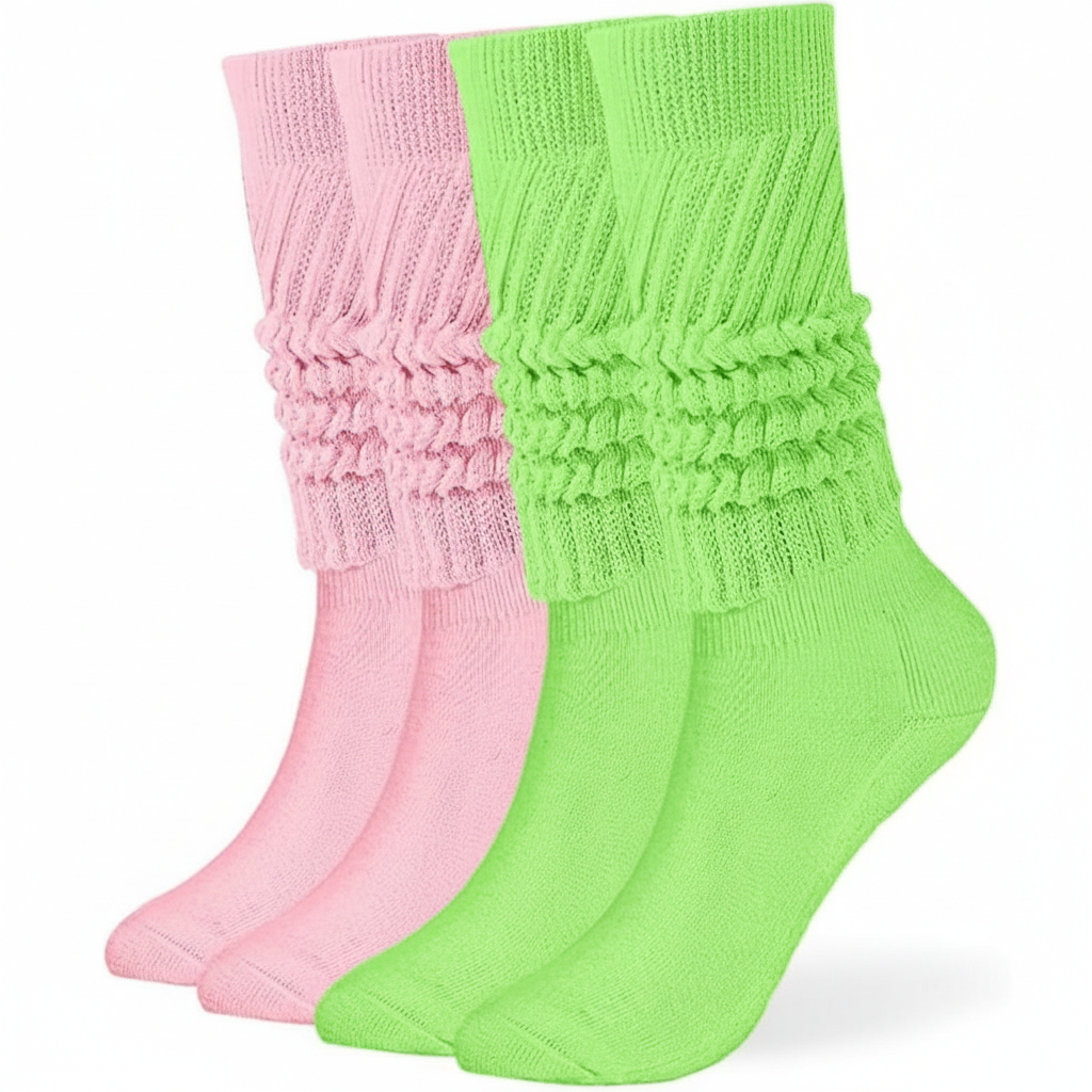 Slouch Socks for Women with Extra Long Knit Design