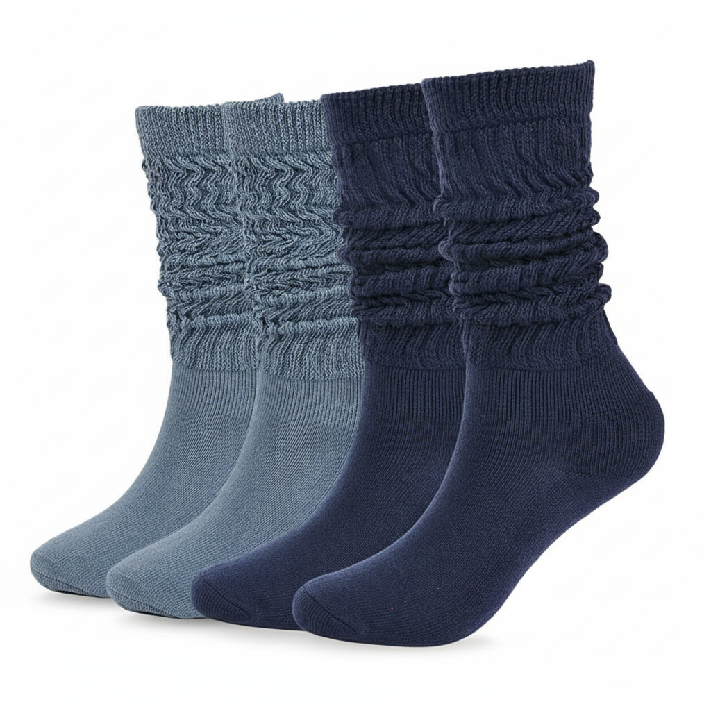 Slouch Socks for Women with Extra Long Knit Design
