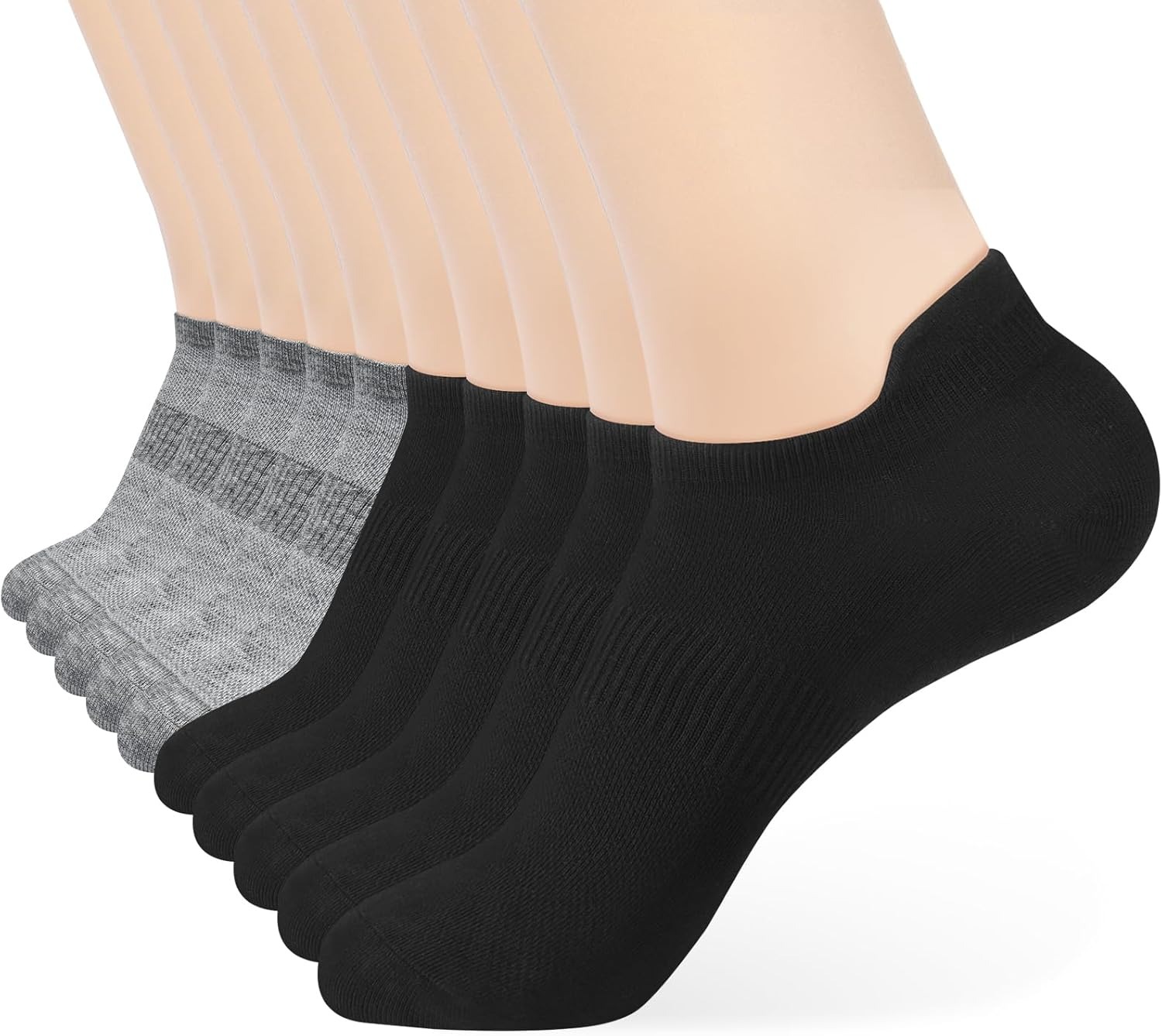 10 Pairs Men and Women Ankle Thin Athletic Running Low Cut Socks