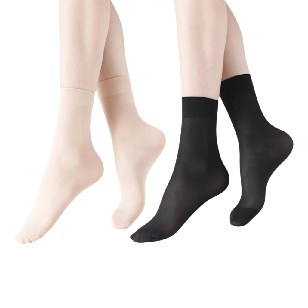 12 Pair Of Women Sheer Nylon Socks