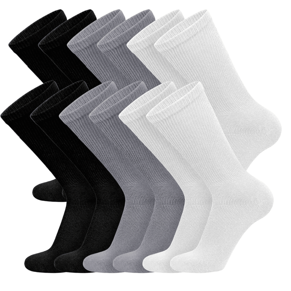 12 Pairs Compression Neuropathy Socks - Comfort and Stability