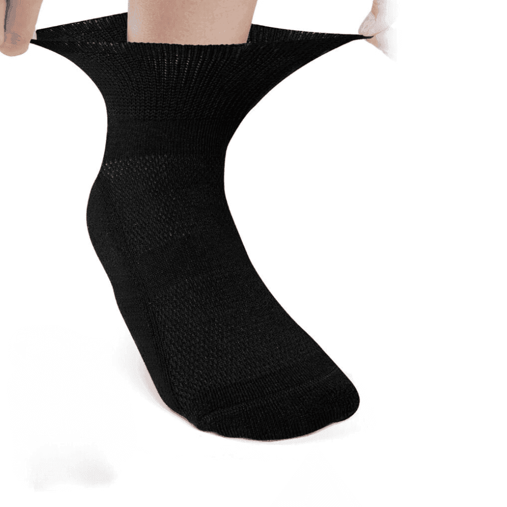 6 Pack Loose Top Diabetic Socks – Moisture-Wicking and Seamless