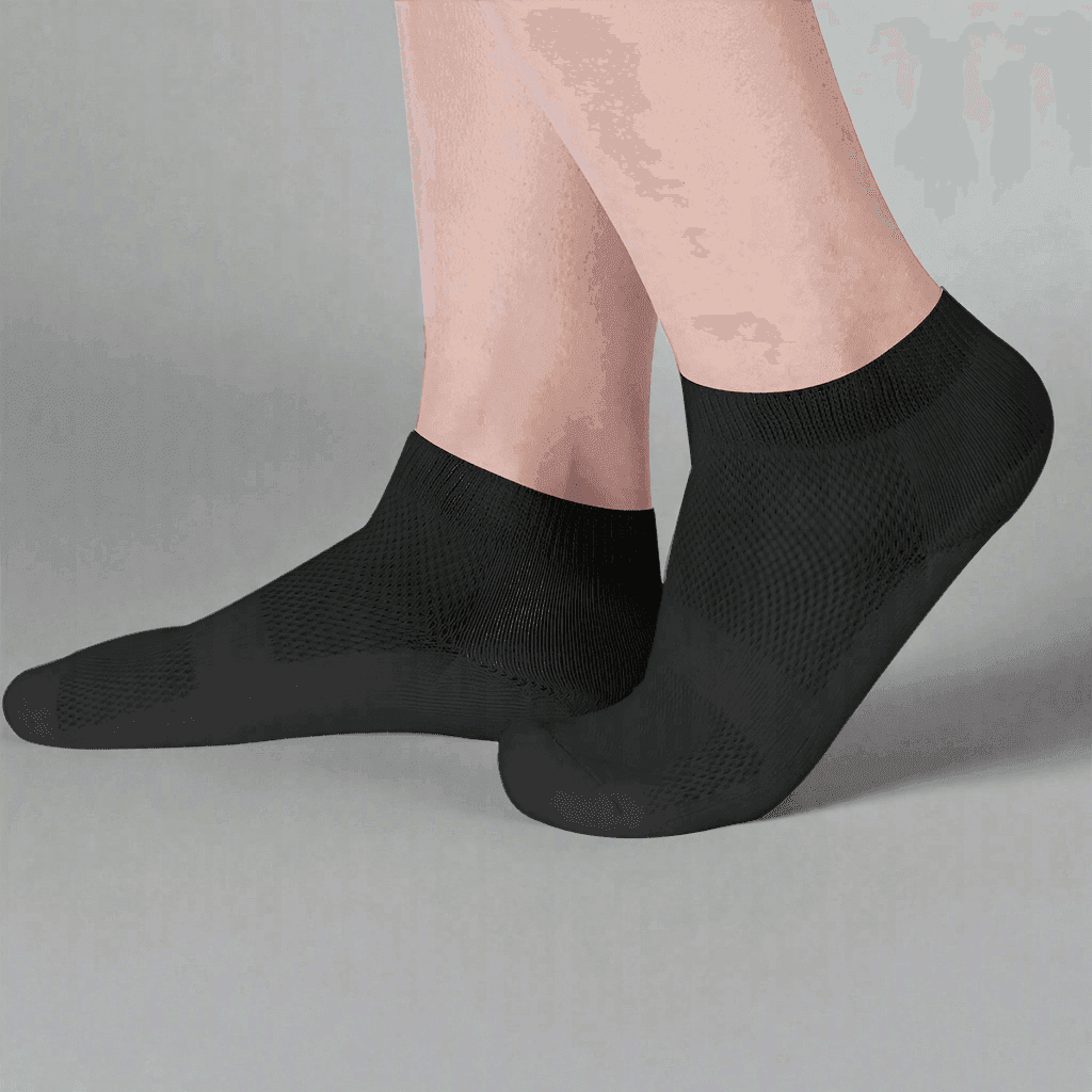 6 Pack Lightweight Comfort Diabetic Socks – Secure Fit with Grip