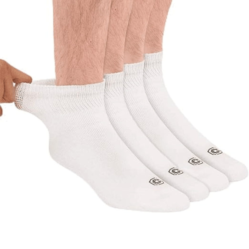 4 Pairs Moisture-Wicking Diabetic Socks – Comfort and Support