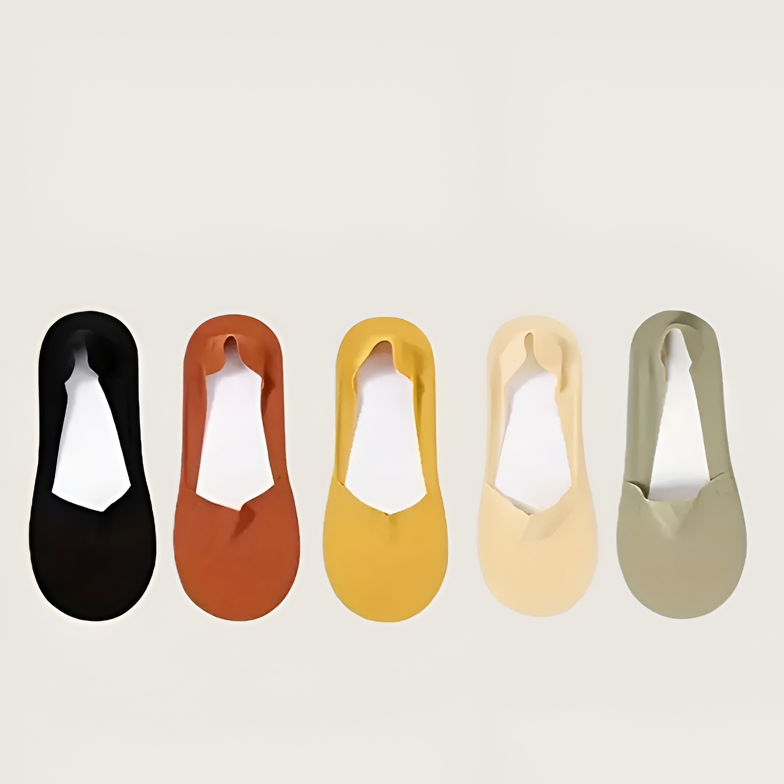 10 Pair Of Invisible Low Cut Socks With Soft Knit and Non Slip Grip For Women
