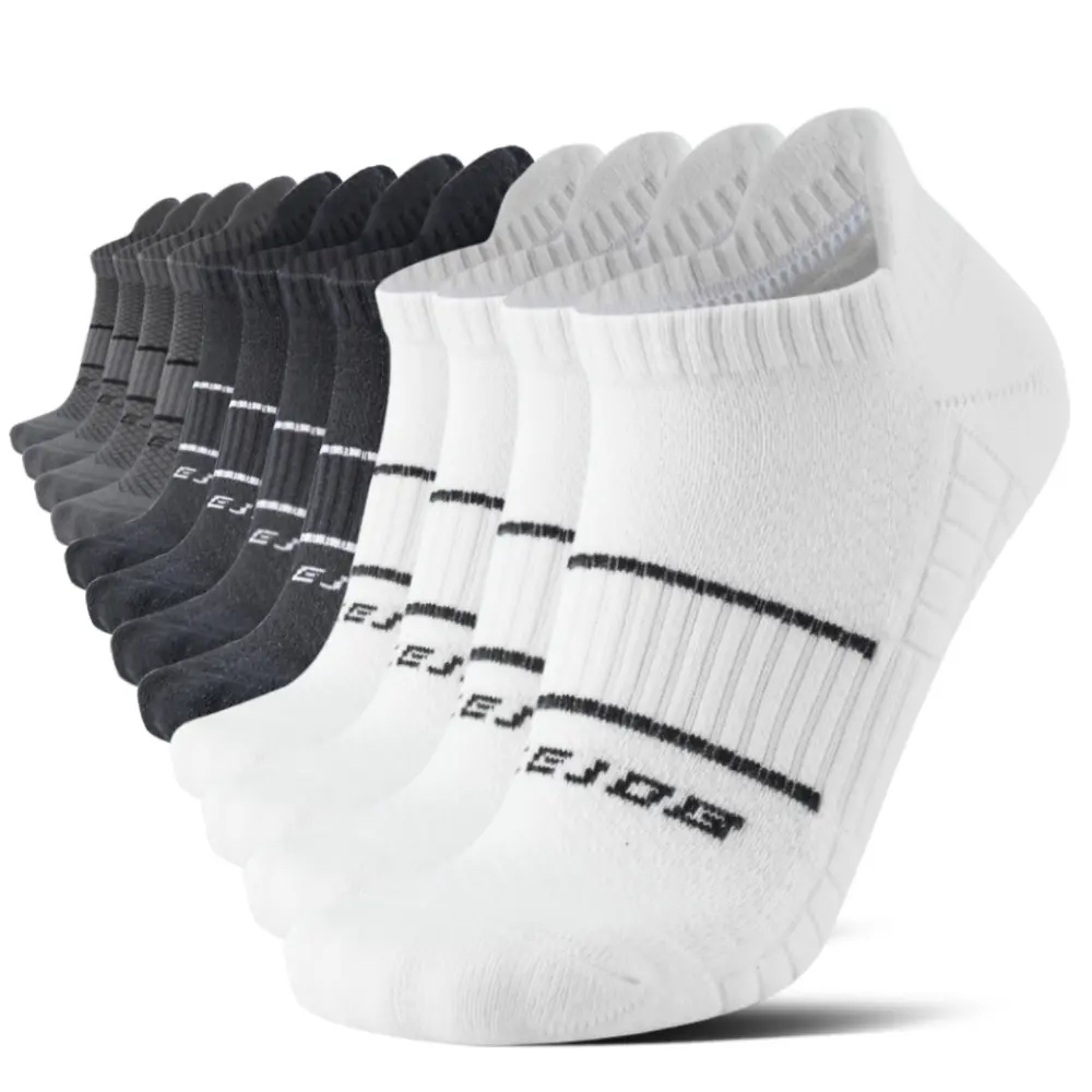 12 Pairs Moisture Wicking Athletic Socks For Men And Women