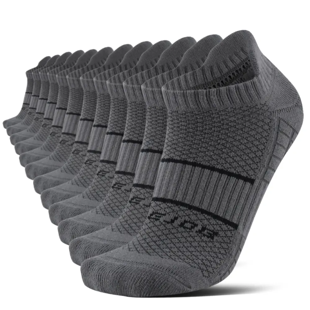 12 Pairs Moisture Wicking Athletic Socks For Men And Women