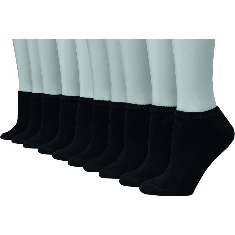 10 Pack No Show Moisture Wicking Socks - All Day Comfort - SOCKZ