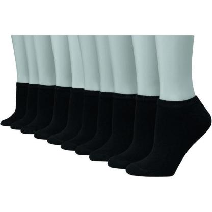 10 Pack No Show Moisture Wicking Socks - All Day Comfort - SOCKZ