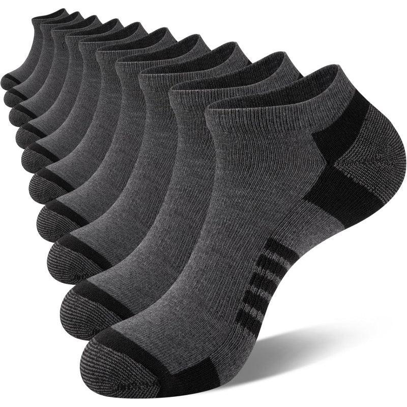 10 Pairs Cushioned Compression Socks - Comfort and Performance - SOCKZ