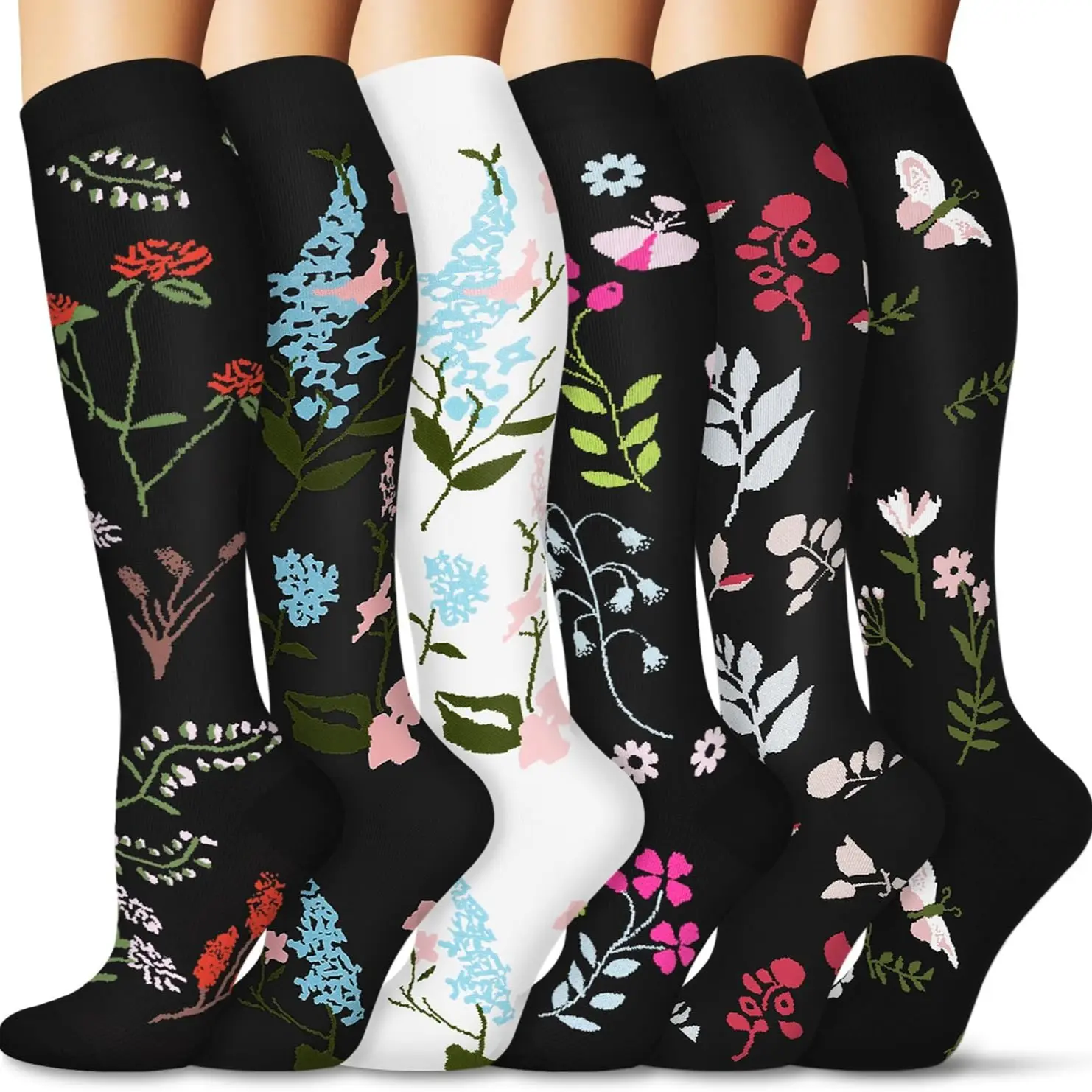 Moisture Wicking Knee High Compression Socks For Men and Women