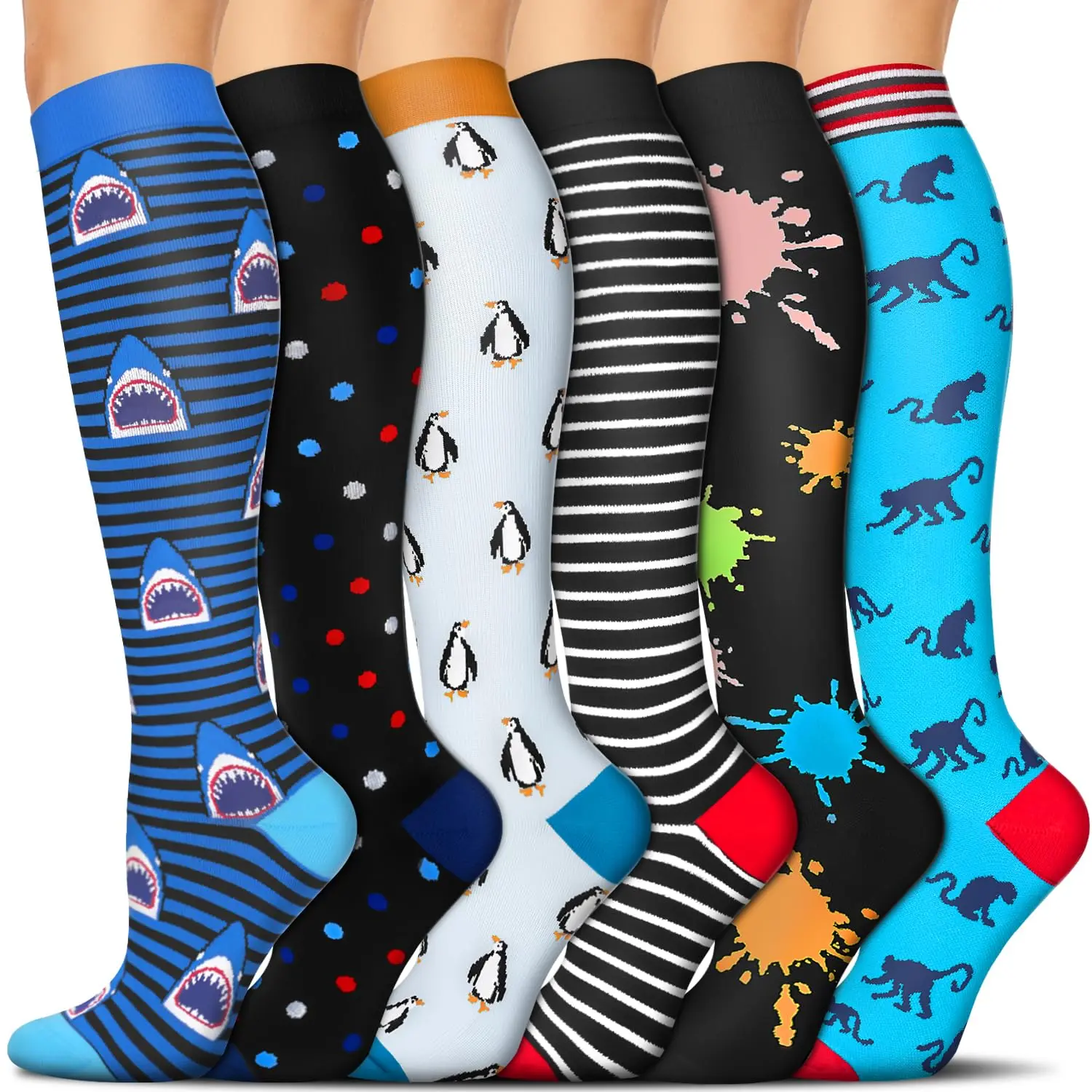 Moisture Wicking Knee High Compression Socks For Men and Women